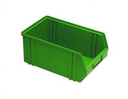 Slika za STORAGE BINS,PS,GREEN,165/140X100X75 MM