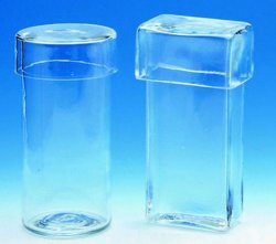 Slika za STAINING CYLINDERS,SODA GLASS,WITH COVER