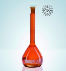 Slika za VOLUMETRIC FLASK 10ML, CL.A, AMBER, DURA