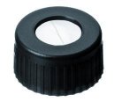 Slika za LLG-SCREW CAPS N 9, PP, BLACK, CENTER HO