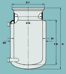 Slika za FLAT GROUND FLANGE REACTION VESSEL 250 M