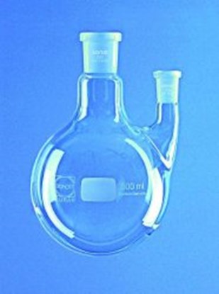 Slika za ROUND-BOTTOM FLASKS, TWO-NECK, SIDE NECK